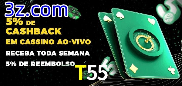 Promoções do cassino ao Vivo T55